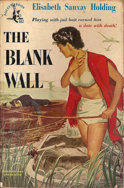 Pocket reprint cover for The Blank Wall.